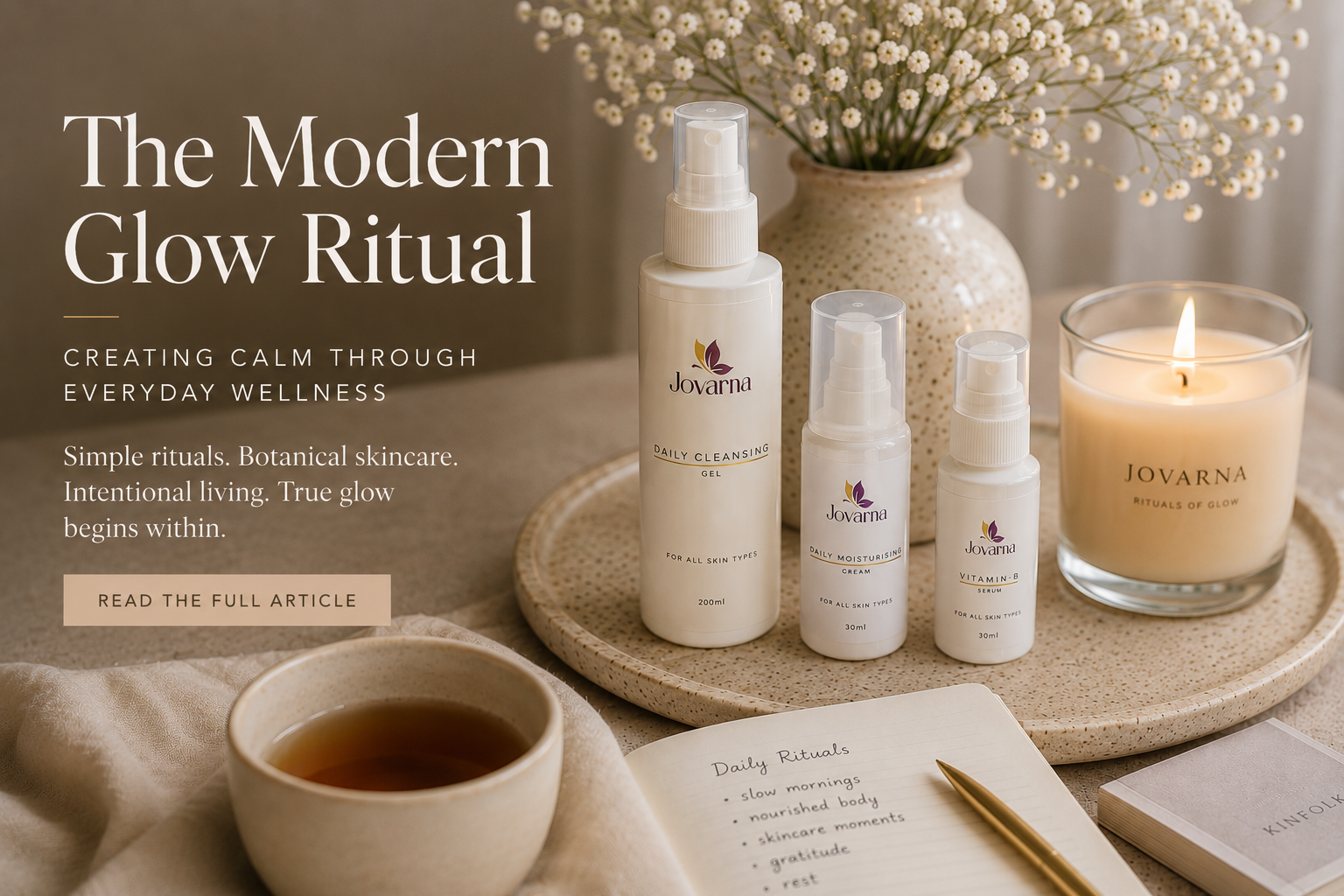 The Modern Glow Ritual: Creating Calm Through Everyday Wellness
