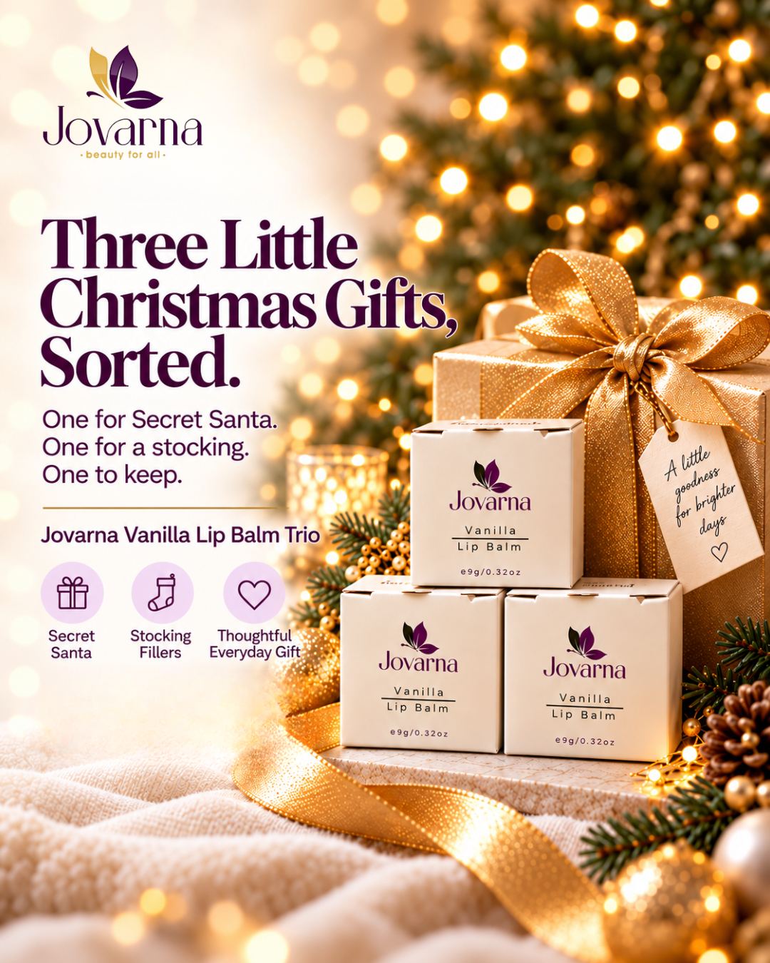 The Vanilla Lip Ritual — Trio Natural Lip Care Gift Set